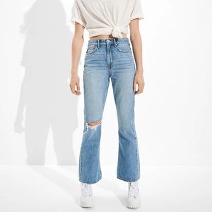 AE Ripped High Waist 90’s Flare Jean